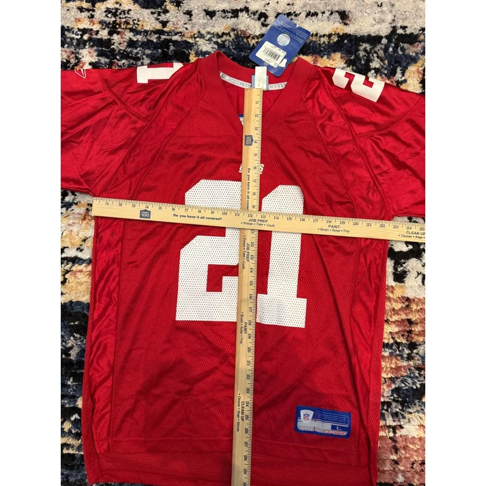 Reebok NFL New York Giants Tiki Barber 21 Jersey Red Vintage Mens Large - Picture 6 of 6